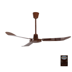 Ventilador de techo para interiores y exteriores 56" marca LINKE modelo C-5601AL color Chocolate Aspas de Aluminio