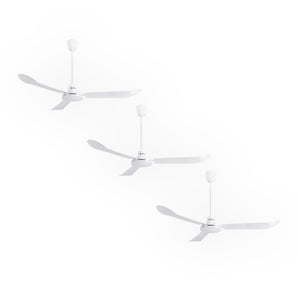 Masterbox Linke: Pack de 3 Ventiladores de Techo C-5601AL Blanco